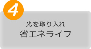 光を取り入れ
省エネライフ